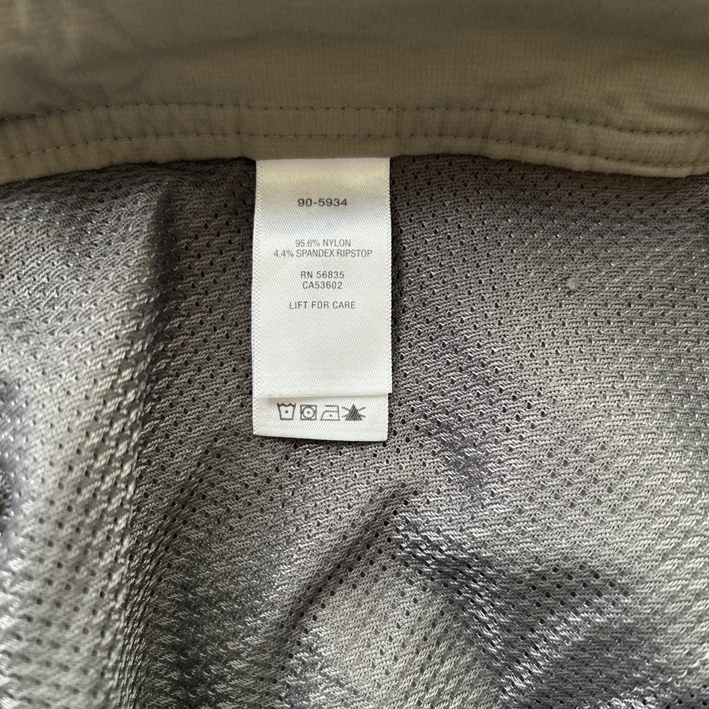 Cabelas Men's 38x30 Beige‎ Nylon Hiking Utility Pants 29" Inseam Zipper Pockets - Picture 5 of 6